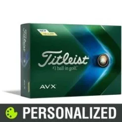 Titleist AVX Personalized Golf Balls - Yellow