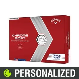 2023 Callaway Chrome Soft Triple Track Personalized White Golf Balls