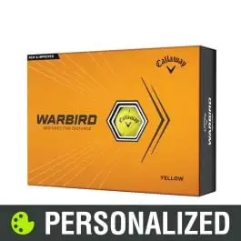 2023 Callaway Warbird Personalized Yellow Golf Balls
