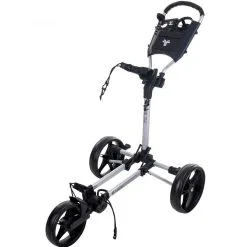 Fastfold Slim Golf Cart Trolley Silver/Black