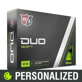 2023 Wilson Staff Duo Soft Personalized Green Golf Balls