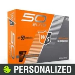2023 Wilson Staff Fifty Elite Personalized Orange Golf Balls