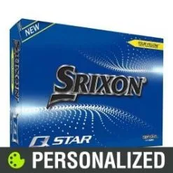 2023 Srixon Q-Star 6 Personalized Yellow Golf Balls