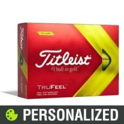 Titleist TruFeel Personalized Yellow Golf Balls
