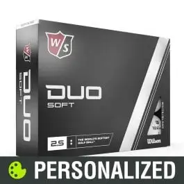 2023 Wilson Staff Duo Soft Personalized White Golf Balls