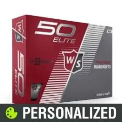2023 Wilson Staff Fifty Elite Personalized White Golf Balls